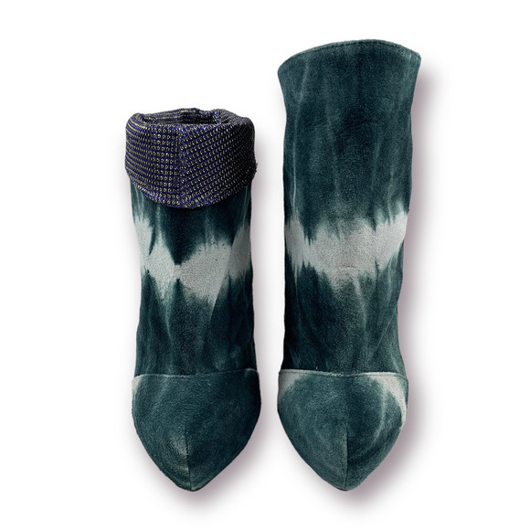 ❌SOLD❌ BRAND NEW 2011 Couture IRREGULAR CHOICE tie dye platform hexagonal boots - Picture 4 of 14